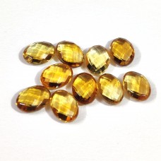 Citrine 7.5x5.5mm oval briolette 0.81 cts